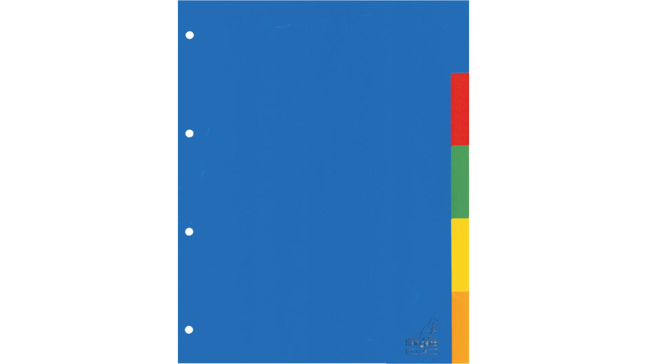 Tabbladen Kangaro 4-gaats A405 5-delig assorti PP