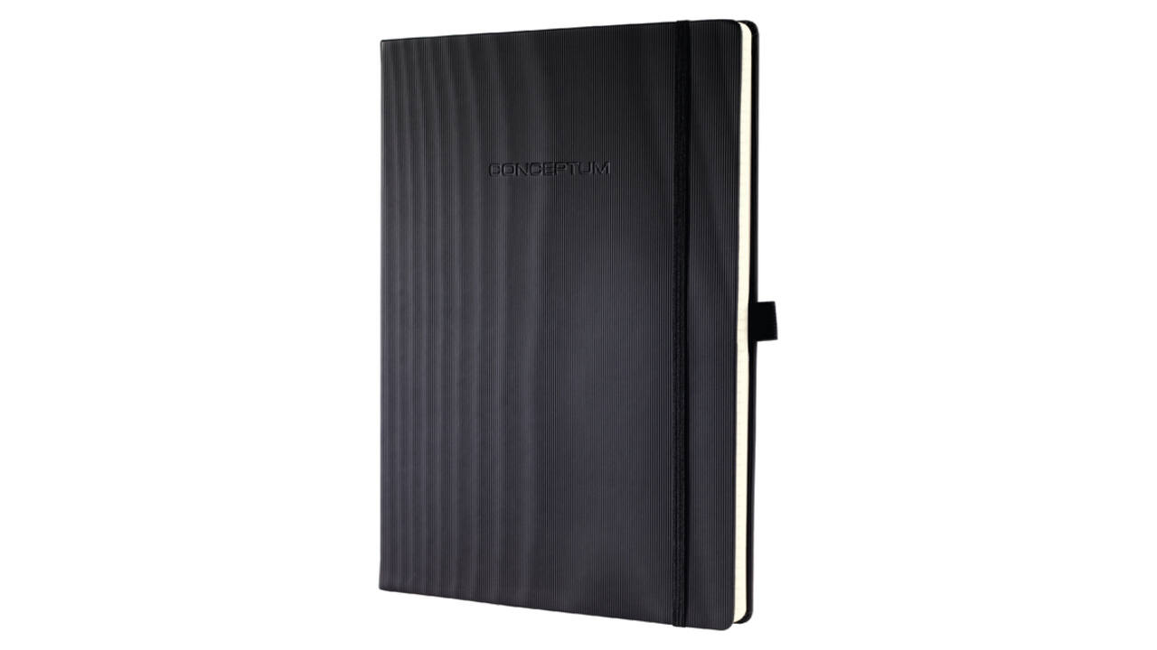 Notitieboek Sigel Conceptum Pure A4 lijn zwart
