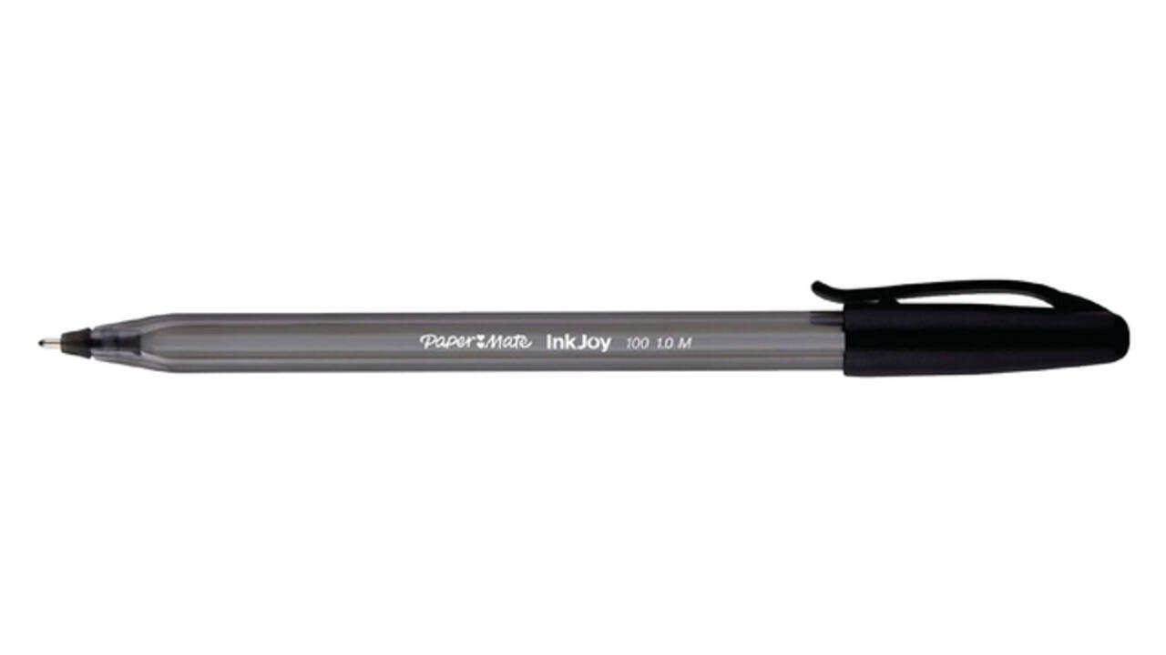 Balpen Paper Mate Inkjoy 100 medium zwart