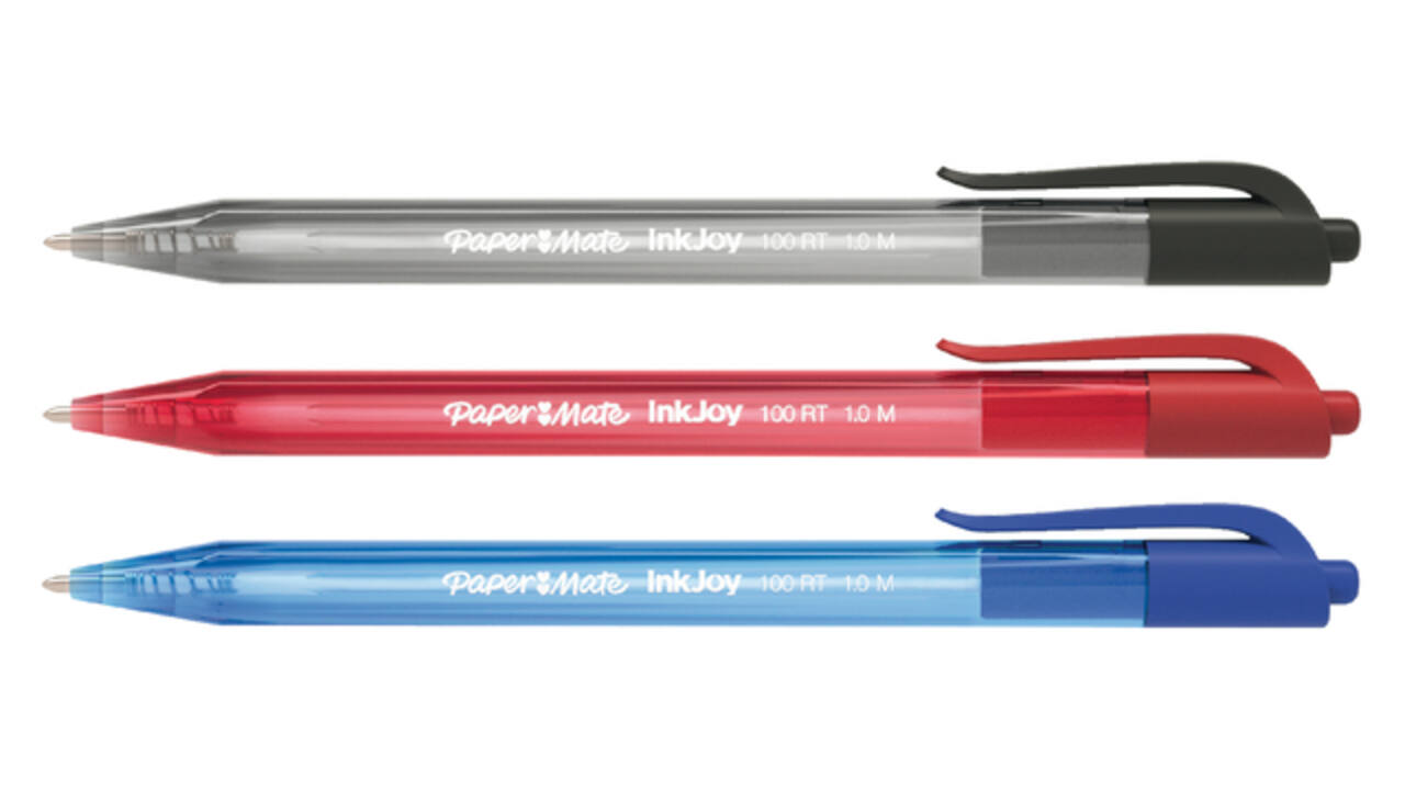 Balpen Paper Mate Inkjoy 100RT medium rood