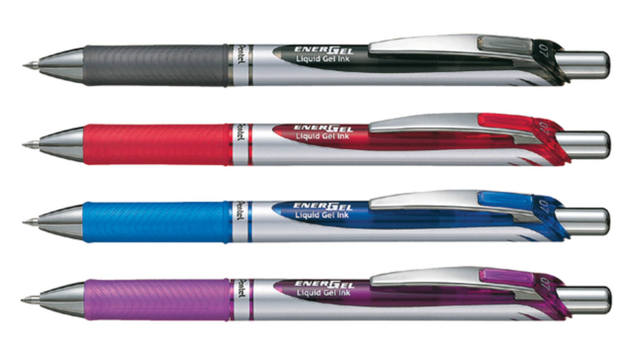 Gelschrijver Pentel BL77 Energel medium rood