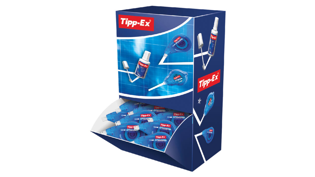 Correctietape Tipp-Ex easy zijwaarts 4.2mmx12m doos à 15+5 gratis
