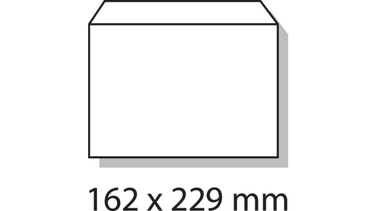 Envelop Quantore bank C5 162x229mm zelfklevend wit 25 stuks