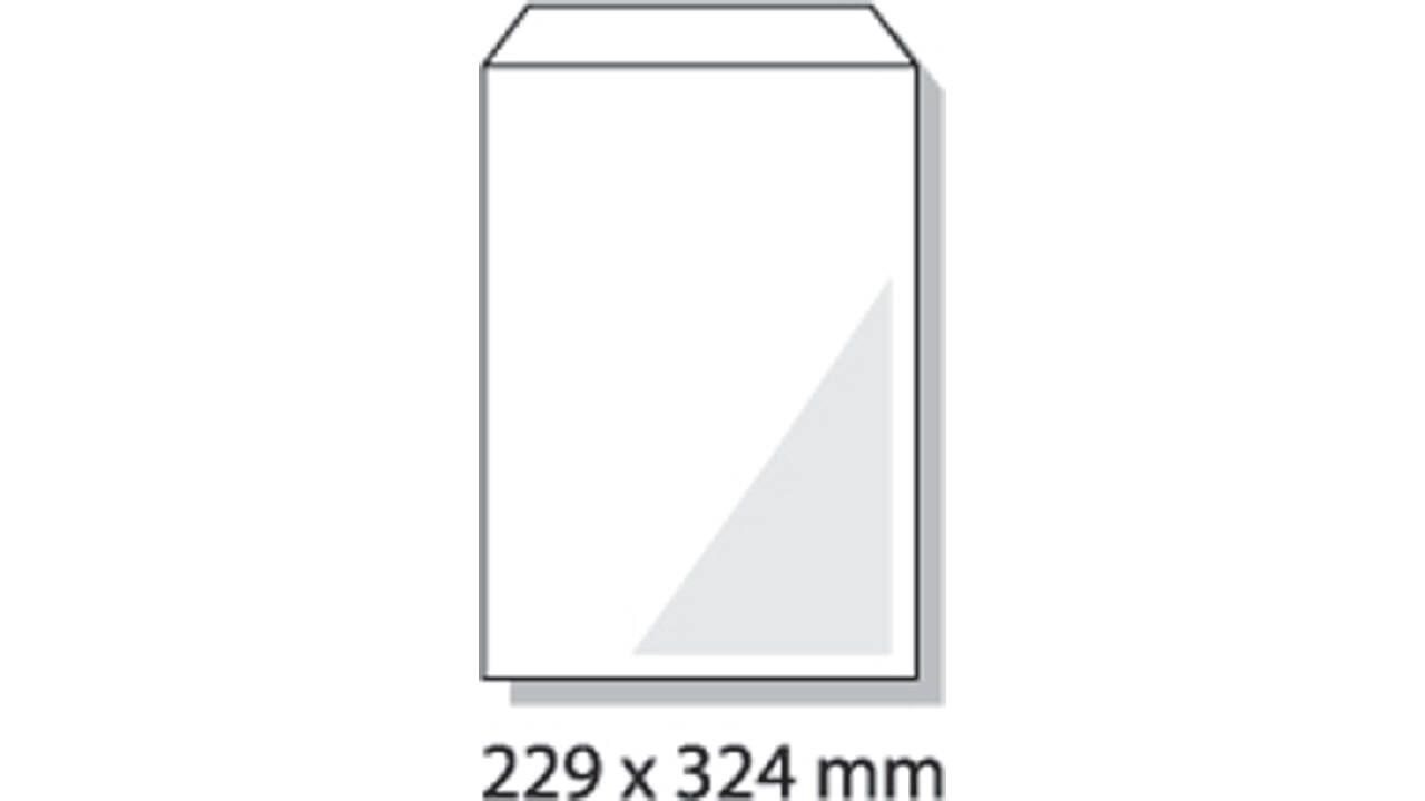 Envelop Hermes akte C4 229x324mm gegomd wit doos à 250 stuks