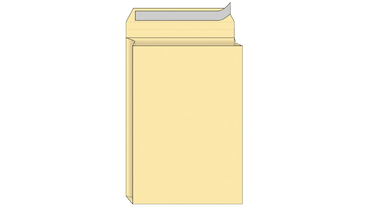 Envelop Quantore monsterzak 262x371x38mm zelfkl. creme 10 stuks