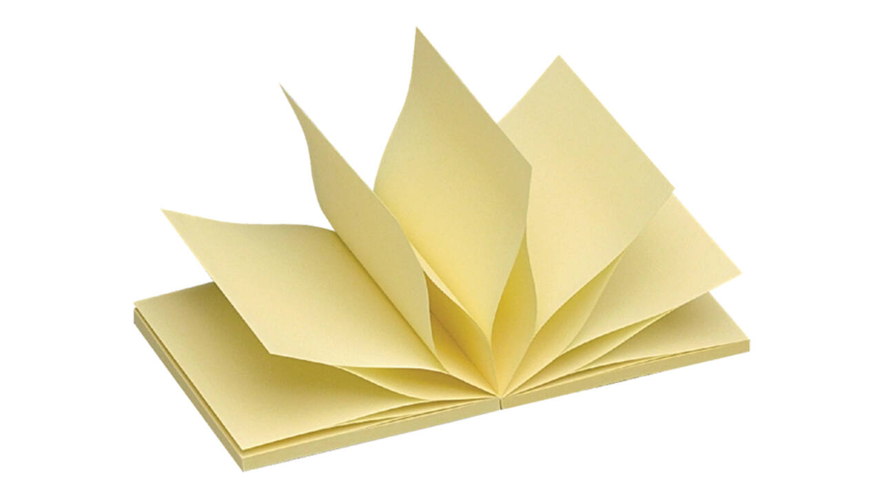 Memoblok Quantore Z-Note 76x76mm geel