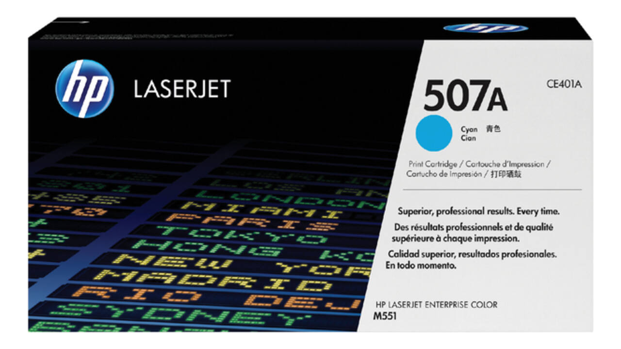 Tonercartridge HP CE401A 507A blauw