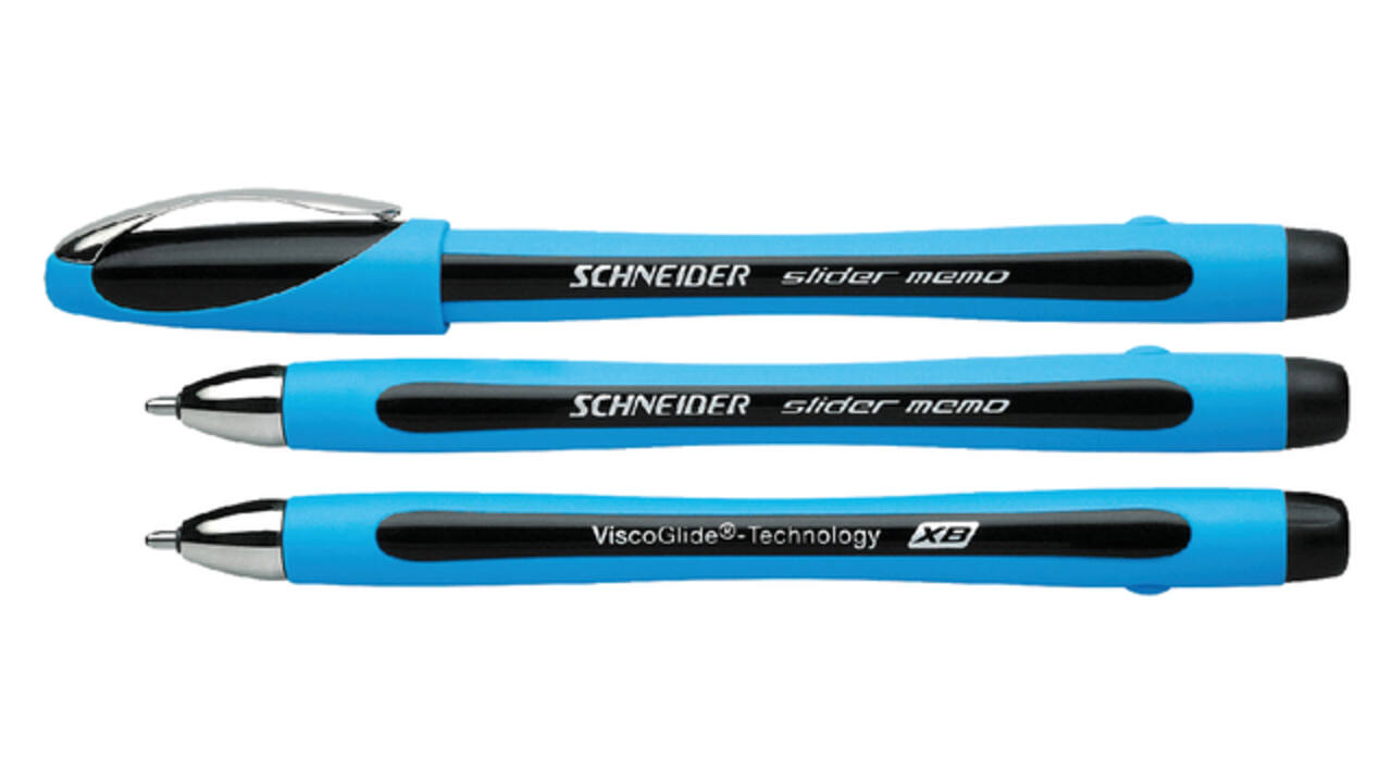Balpen Schneider Slider Memo extra breed zwart