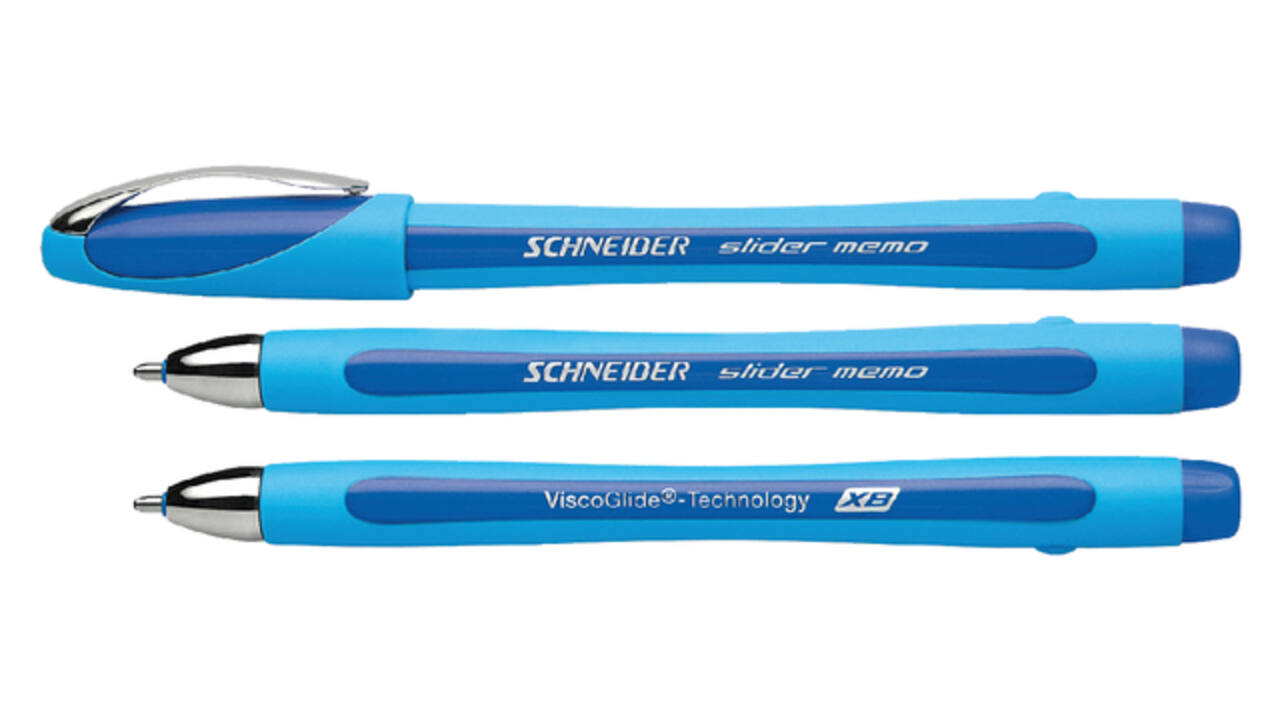 Balpen Schneider Slider Memo extra breed blauw