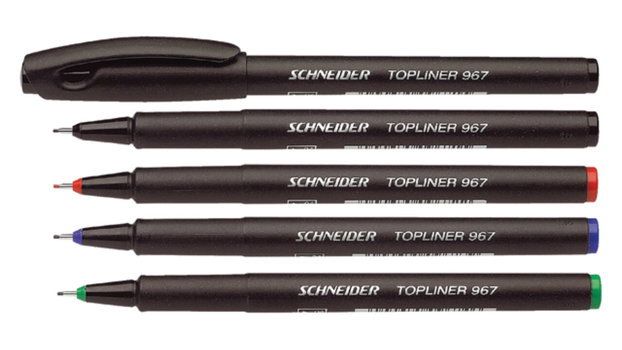 Fineliner Schneider Topliner 967 0.4mm zwart