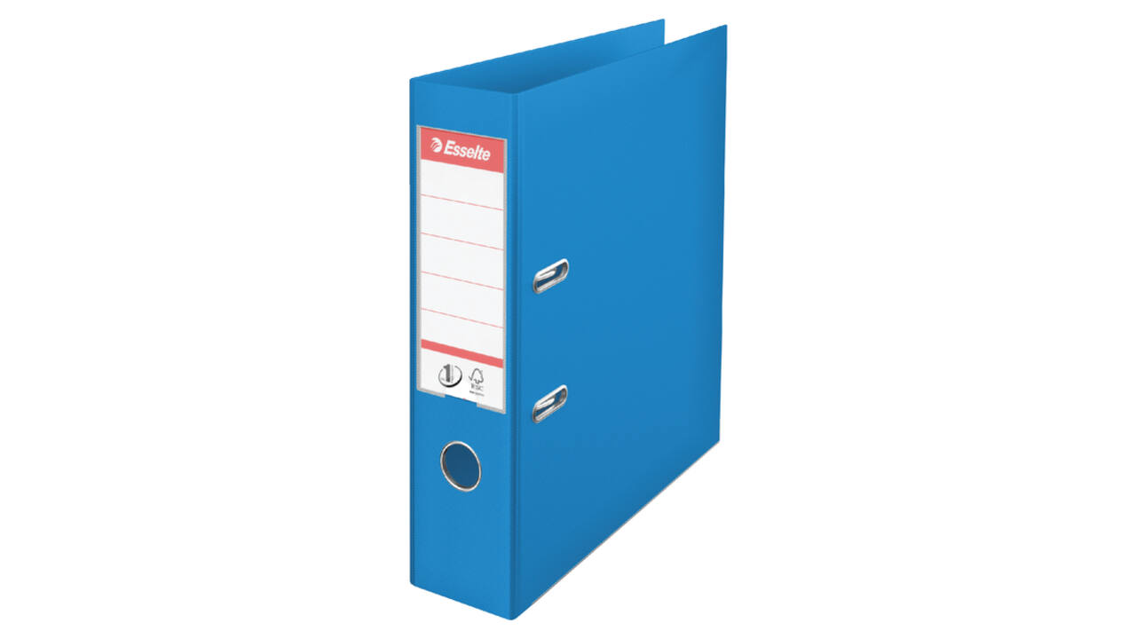 Ordner Esselte No.1 Power VIVIDA 75mm 30% gerecycled PP folie blauw