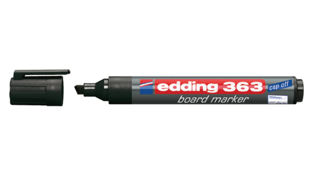 Whiteboardmarker edding 363 schuin 1-5mm zwart