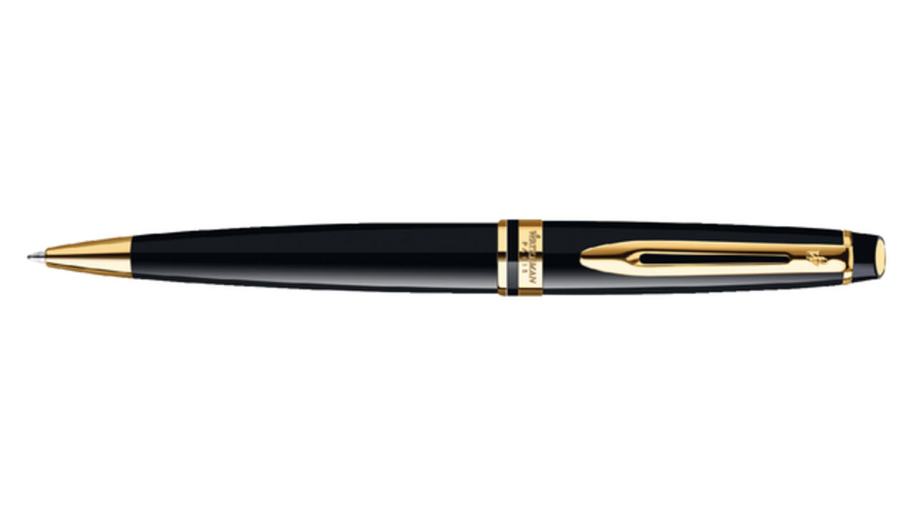 Balpen Waterman Expert black lacquer GT medium