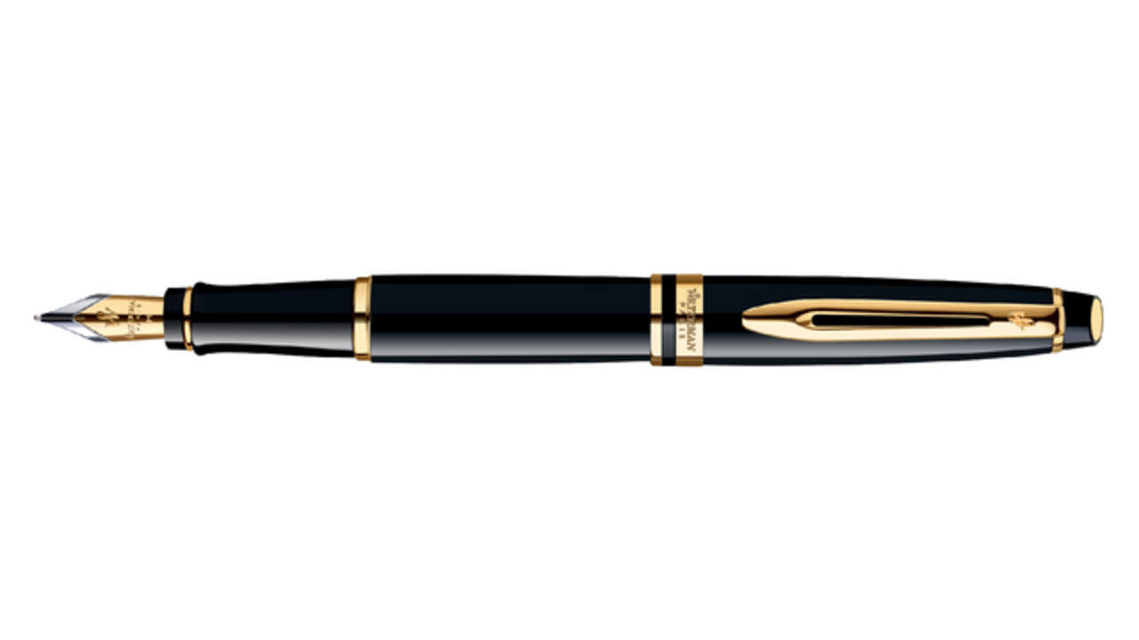 Vulpen Waterman Expert black lacquer GT fijn