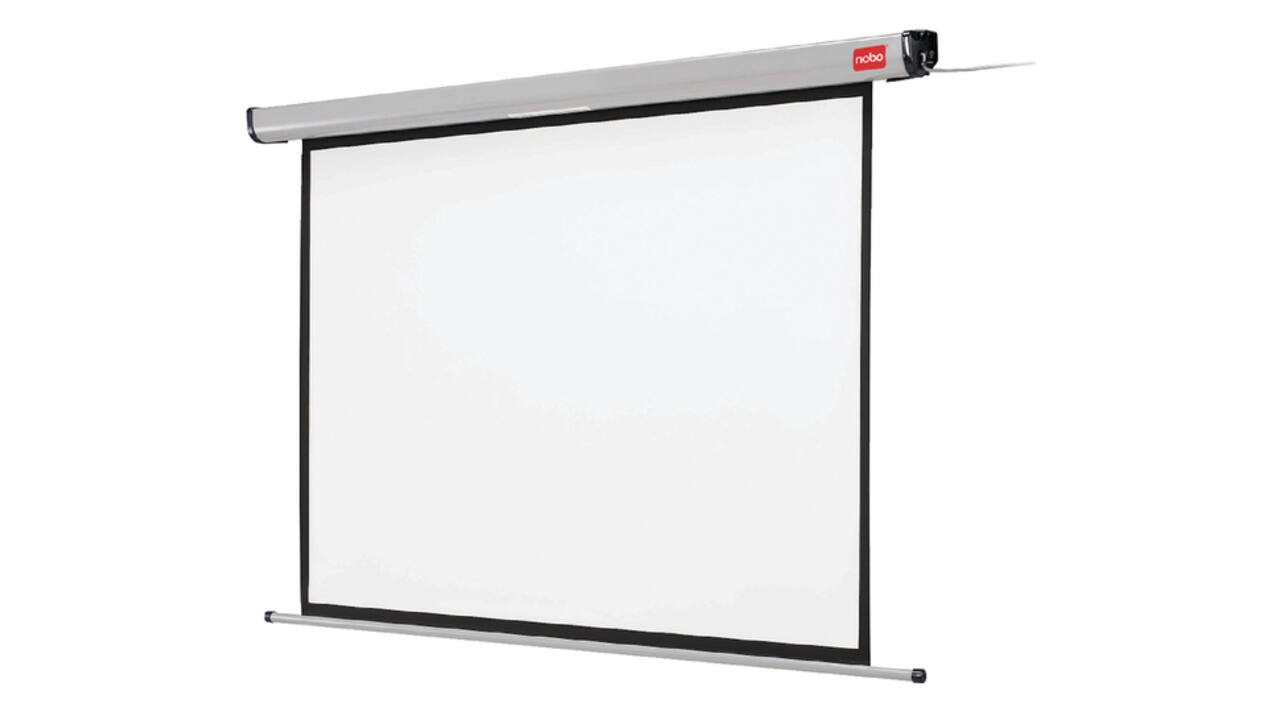 Projectiescherm Nobo wandmodel 240x180cm elektrisch