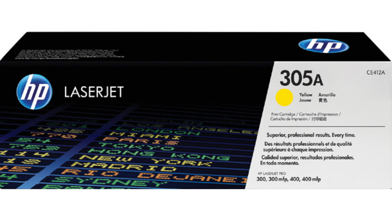 Tonercartridge HP CE412A 305A geel