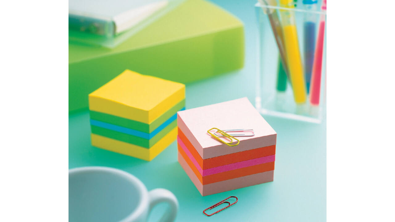 Memoblok Post-it 2051 51x51mm kubus lemon
