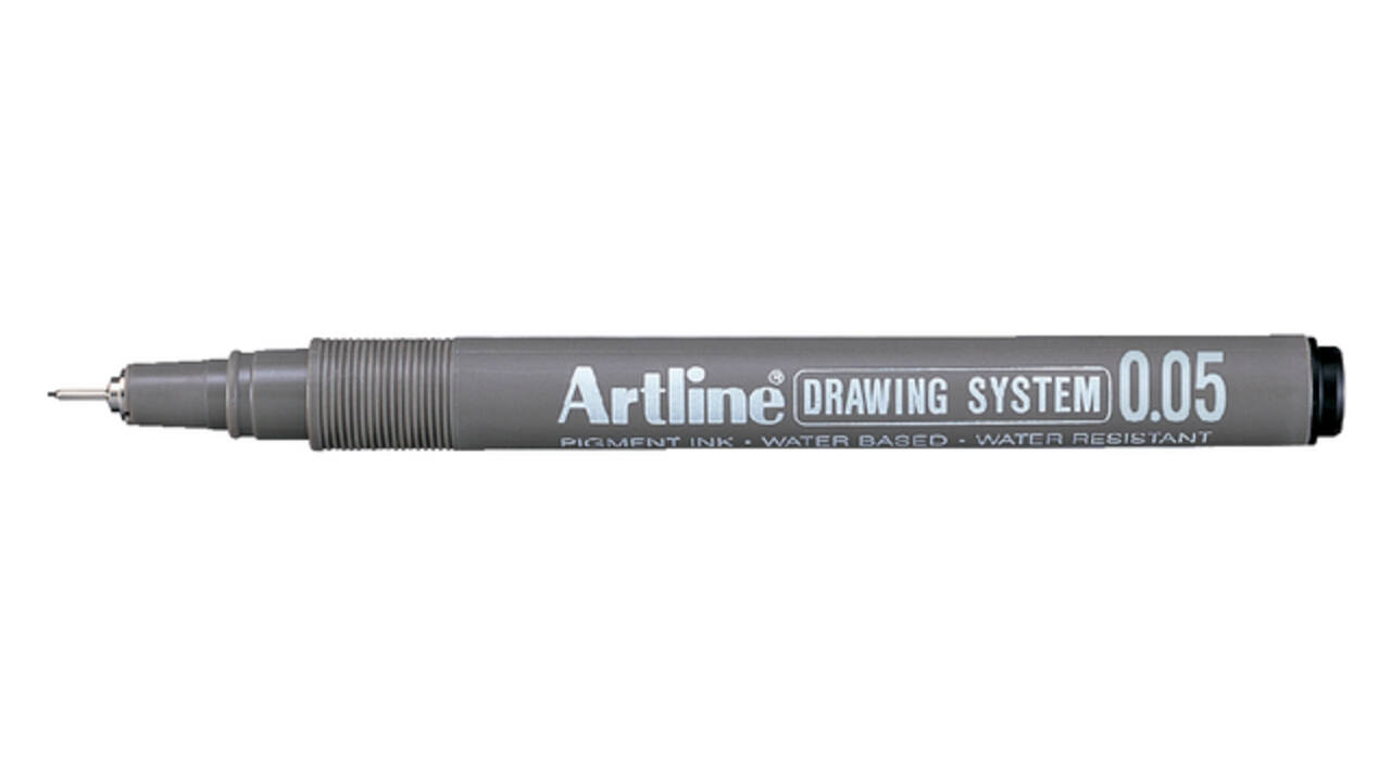 Fineliner Artline technisch 0.05mm zwart