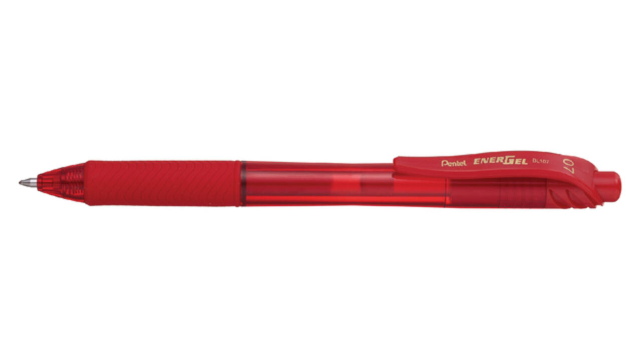 Gelschrijver Pentel BL107 Energel-X medium rood