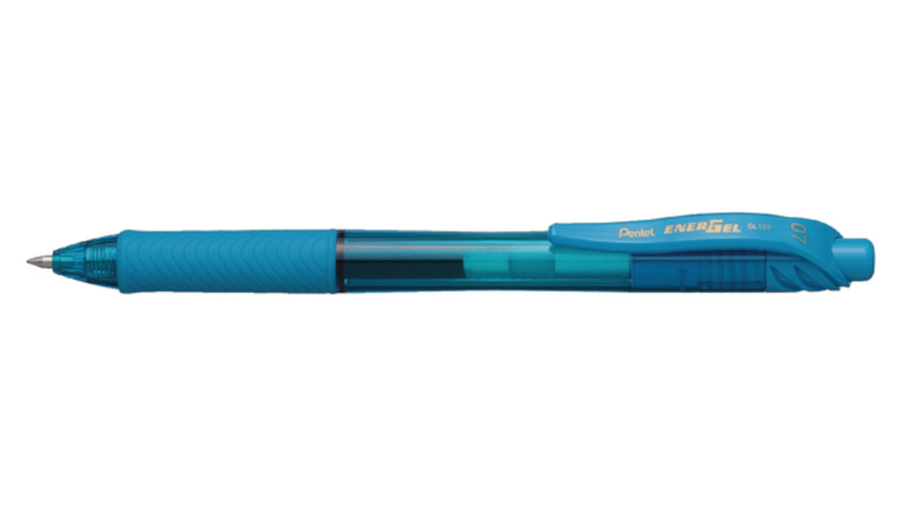 Gelschrijver Pentel BL107 Energel-X medium lichtblauw