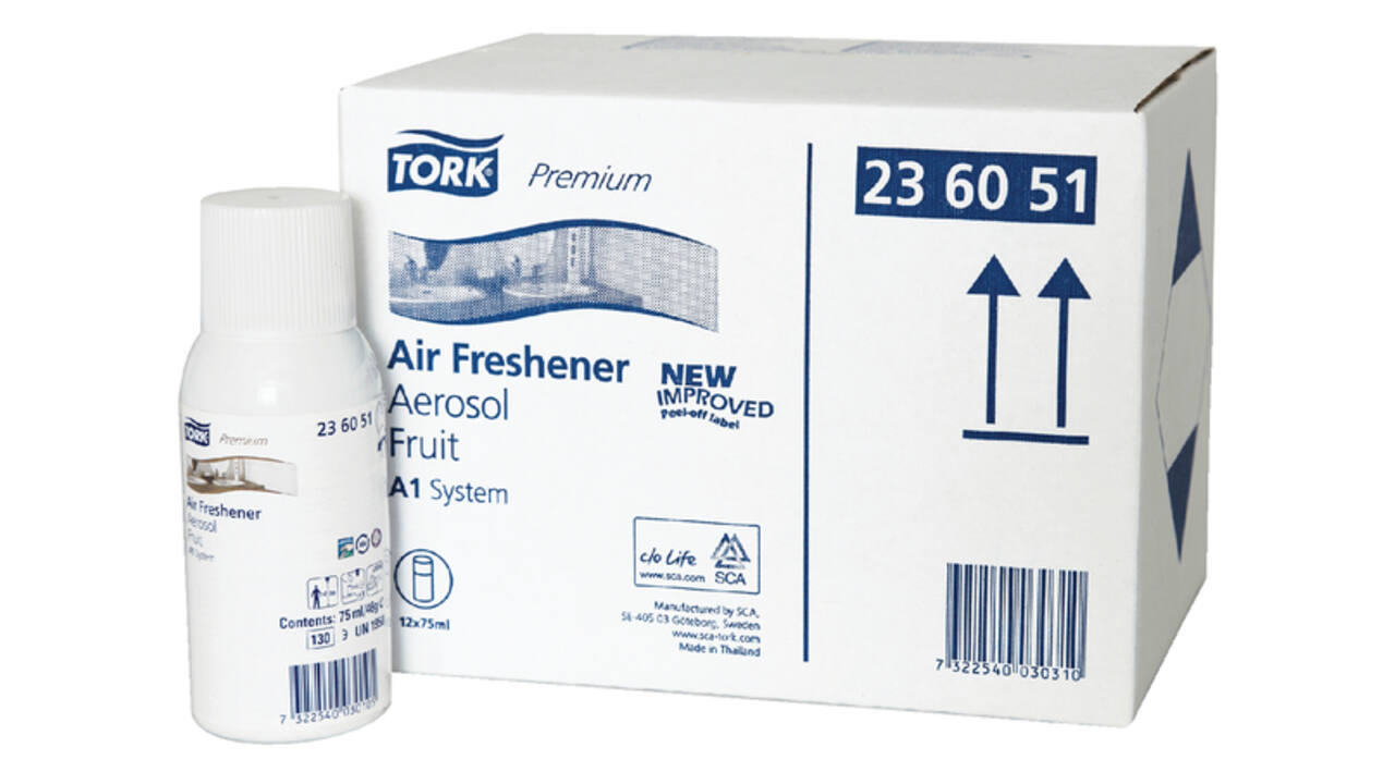 Luchtverfrisser Tork A1 Premium spray tropisch fruit 236051