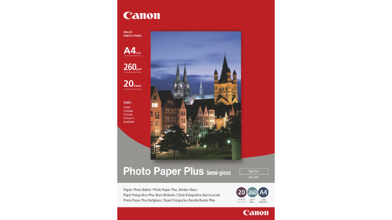 Inkjetpapier Canon SG-201 A4 260gr semi glossy 20 vel