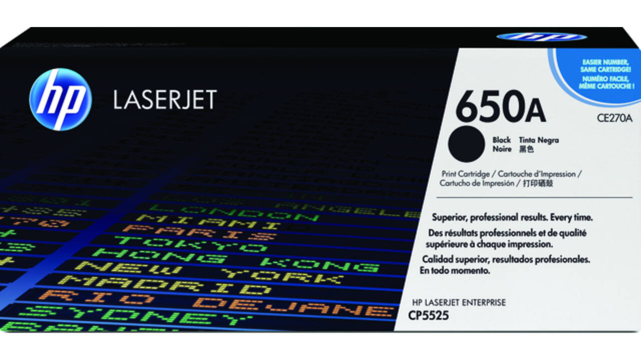 Tonercartridge HP CE270A 650A zwart