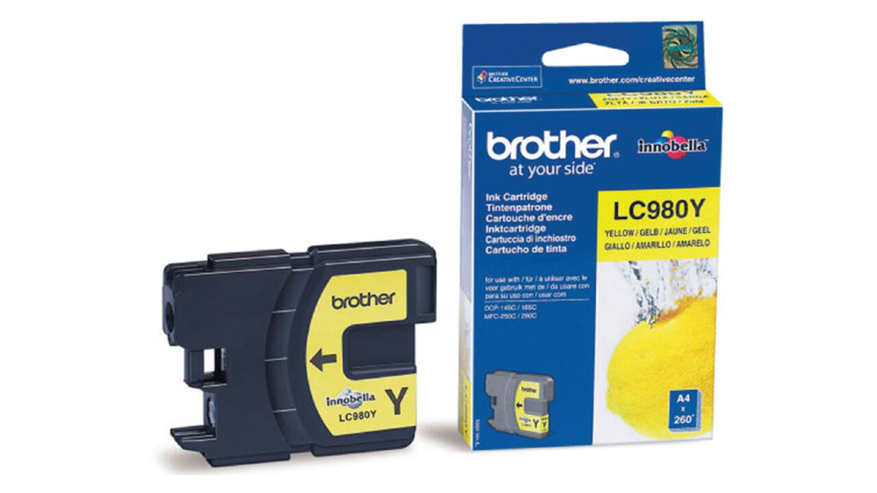Inktcartridge Brother LC-980Y geel