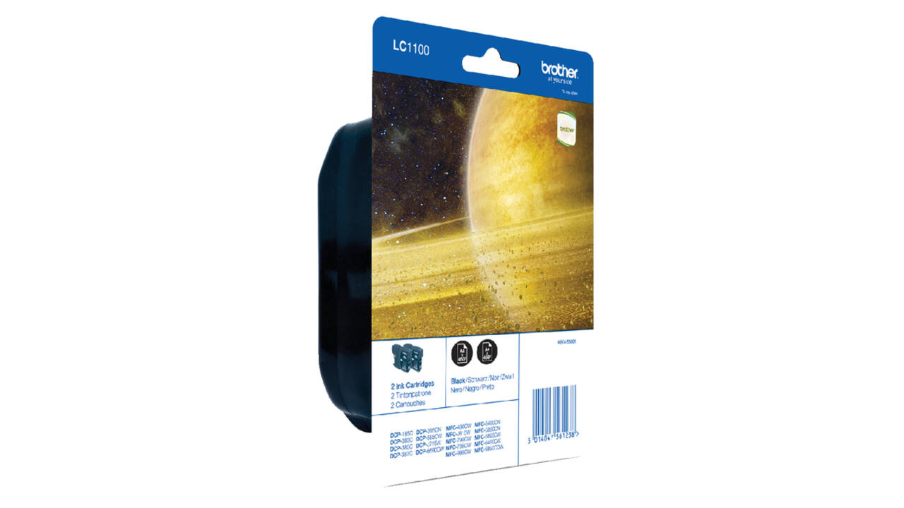 Inktcartridge Brother LC-1100BK2 zwart 2X