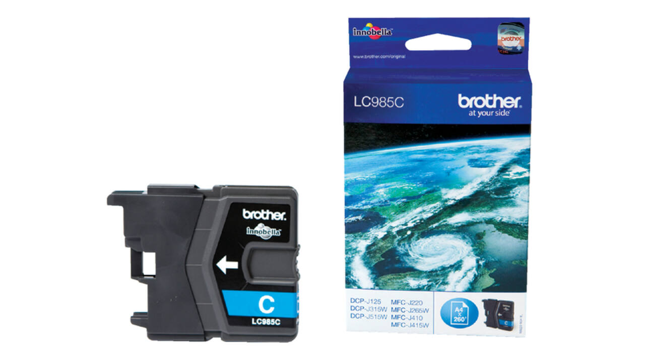 Inktcartridge Brother LC-985C blauw