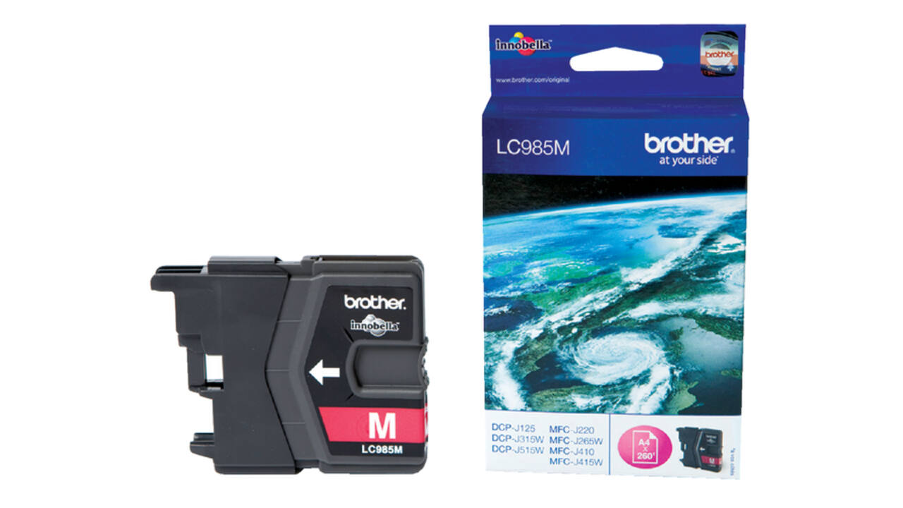 Inktcartridge Brother LC-985M rood