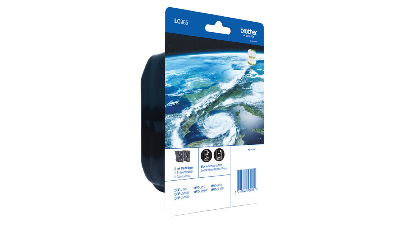 Inktcartridge Brother LC-985BK2 zwart 2x