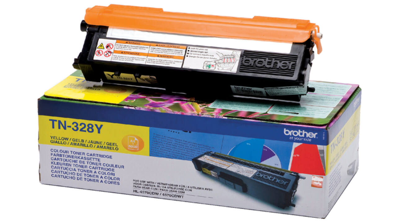 Toner Brother TN-328Y geel