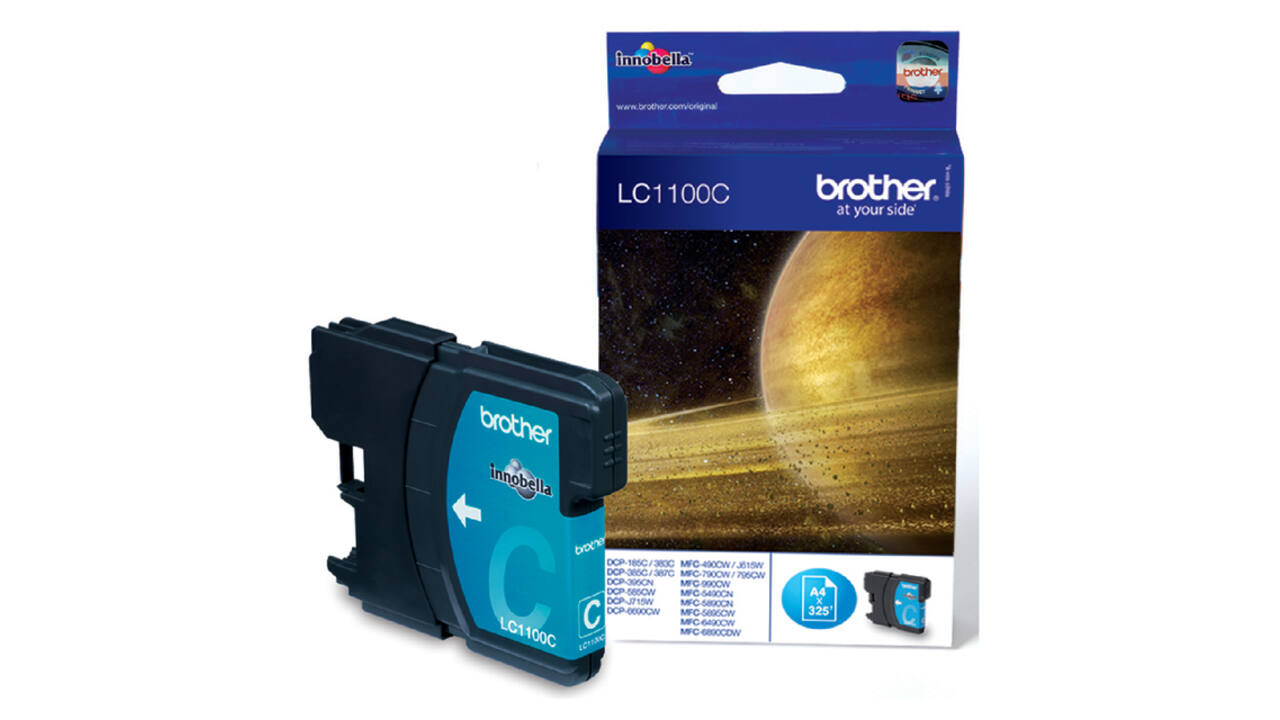 Inktcartridge Brother LC-1100C blauw