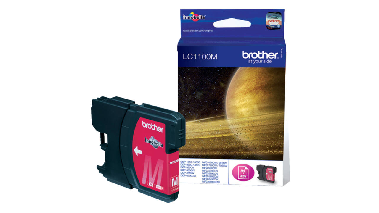 Inktcartridge Brother LC-1100M rood