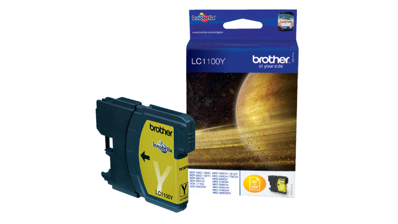 Inktcartridge Brother LC-1100Y geel