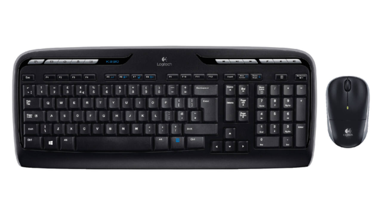 Toetsenbord- en muisset Logitech MK330 draadloos QWERTY zwart