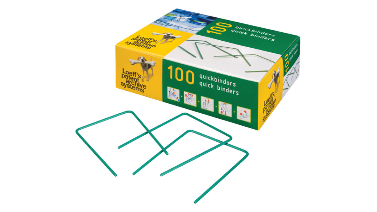 Bundelbeugel Loeff's 1215 Quickbinder 100mm groen 100 stuks
