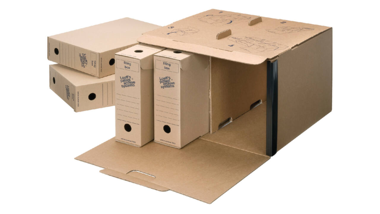 Archiefdoos Loeff Filing Box 3003 folio 345x250x80mm karton