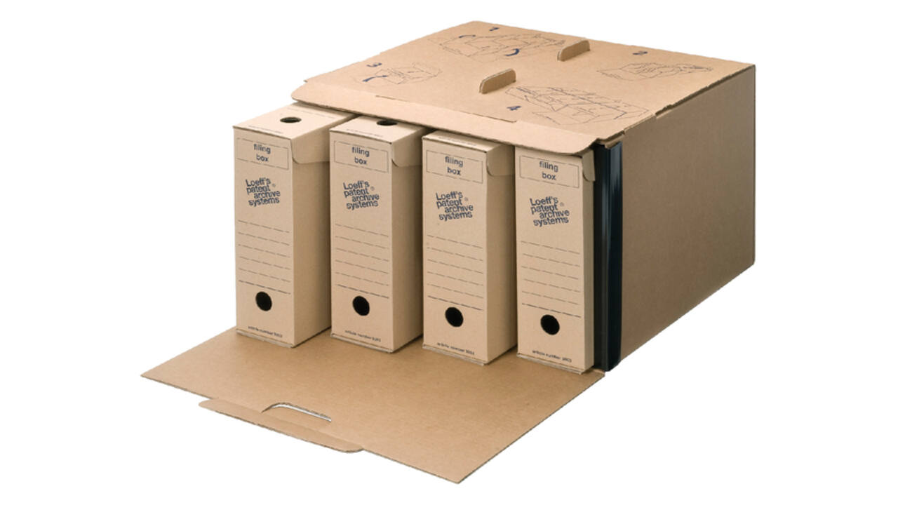 Archiefdoos Loeff Filing Box 3003 folio 345x250x80mm karton