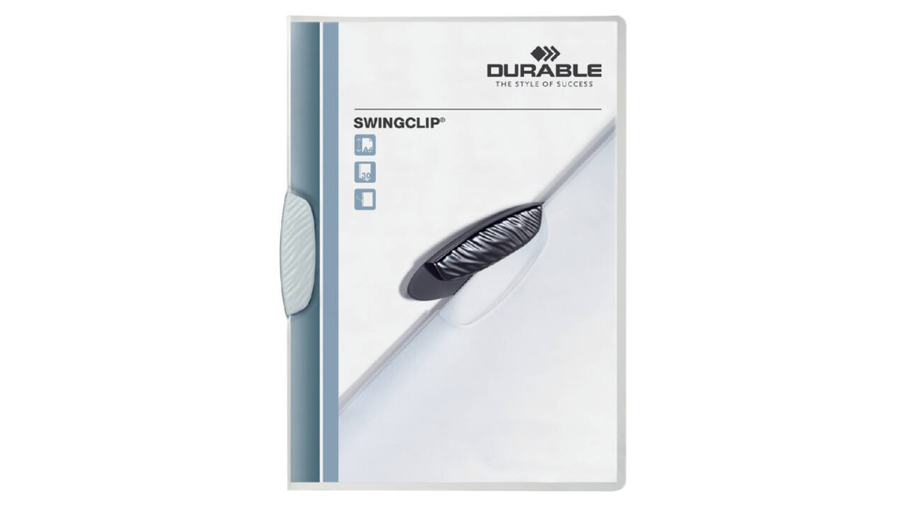 Klemmap Durable Swingclip 30 vellen wit
