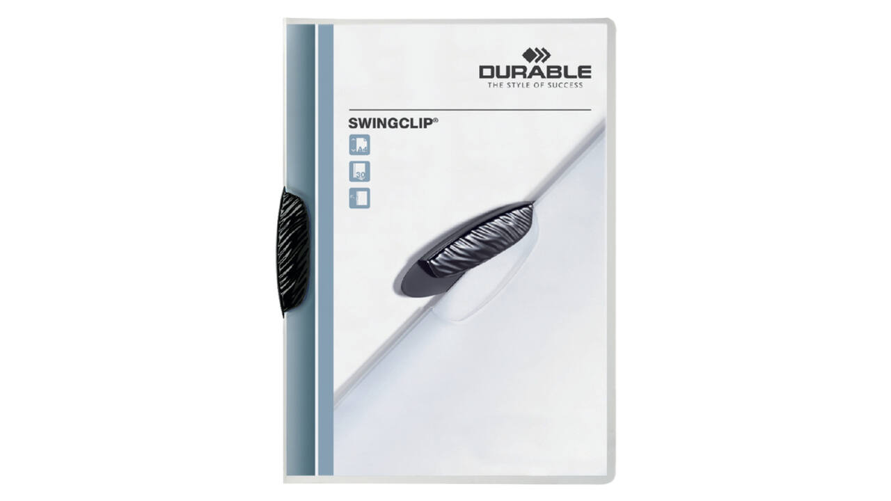 Klemmap Durable Swingclip 30 vellen zwart