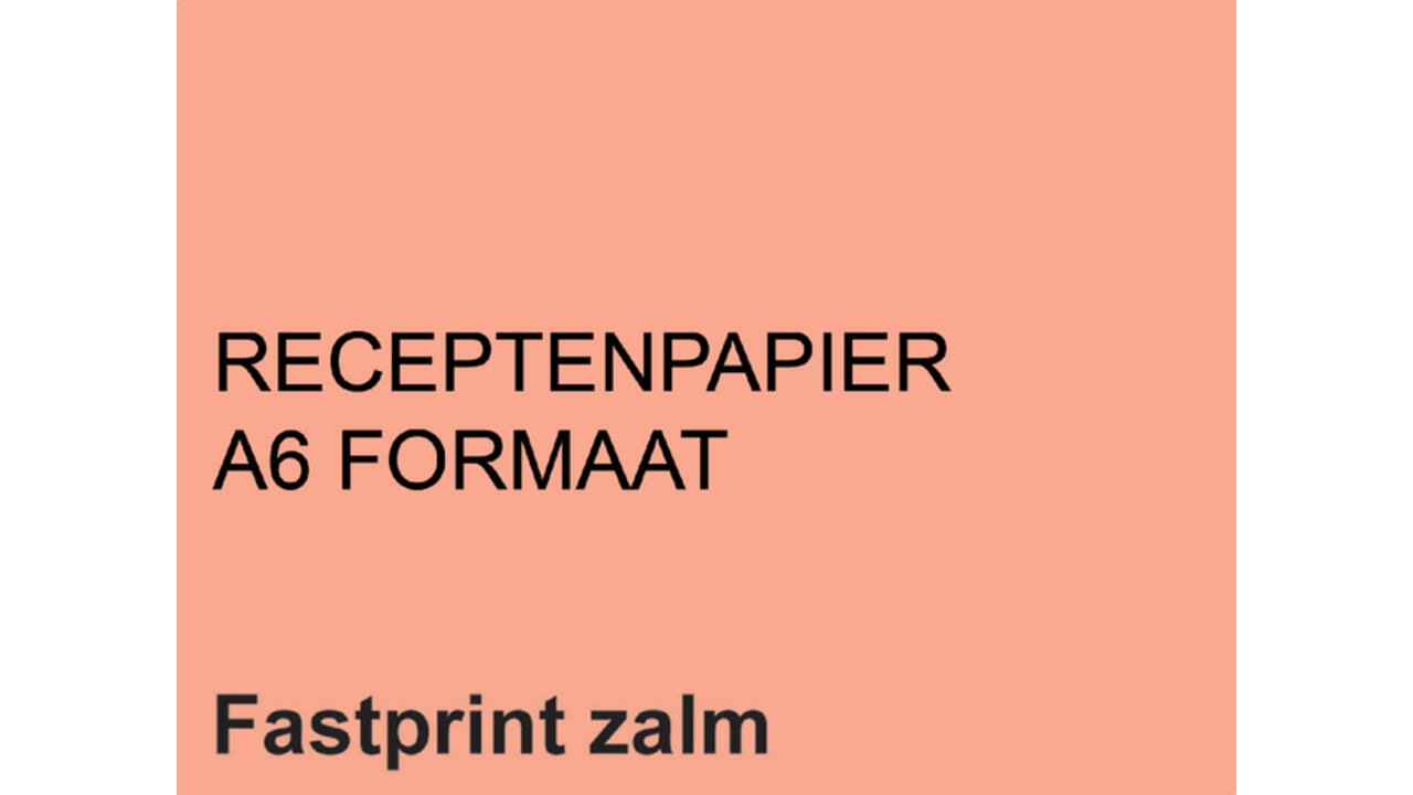 Receptpapier Fastprint A6 80gr zalm 2000 vel