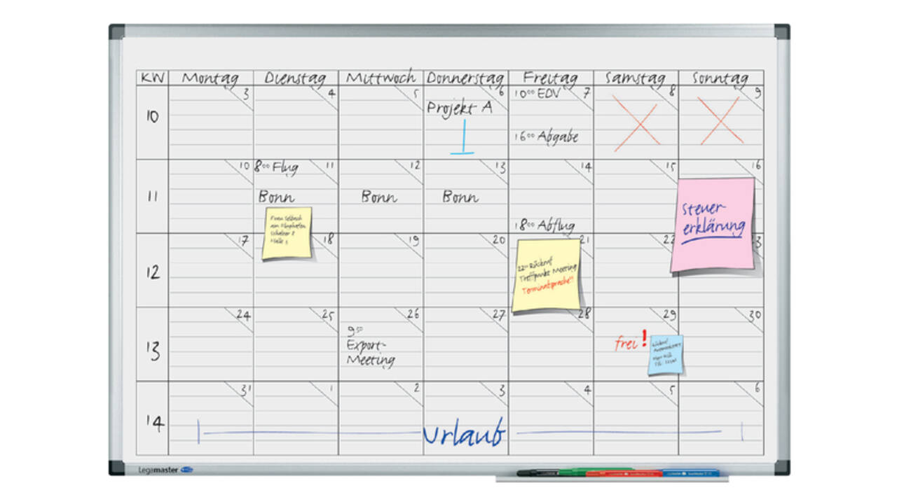 Planbord Legamaster premium projectplanner 60x90cm