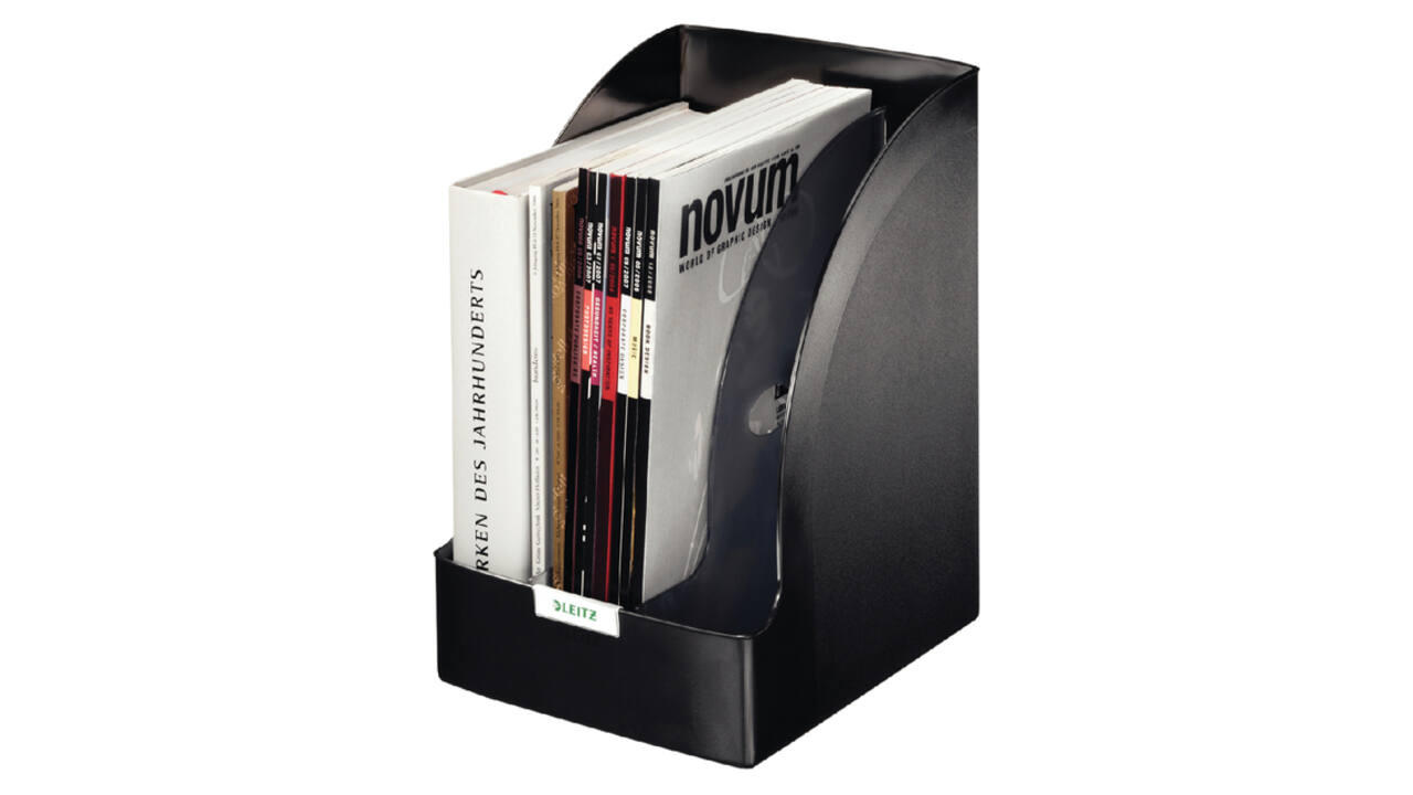Tijdschriftcassette Leitz Plus jumbo zwart