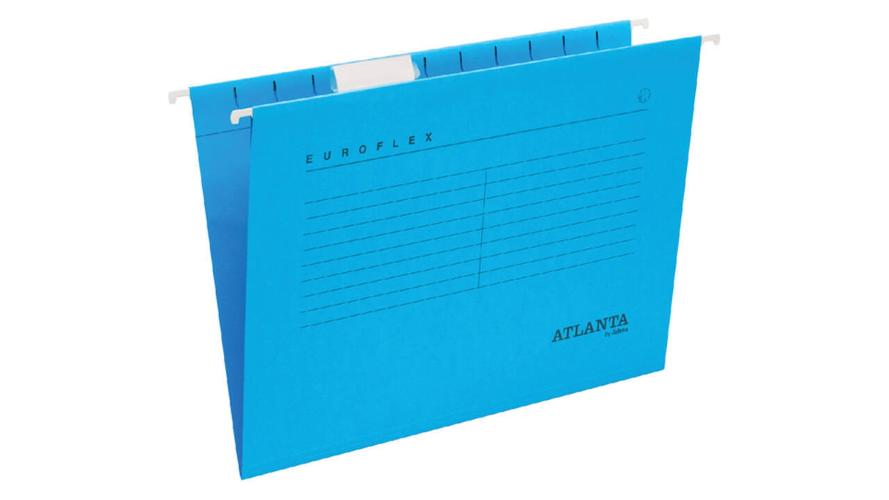 Hangmap Djois Euroflex recycled A4 V-bodem blauw 25 stuks