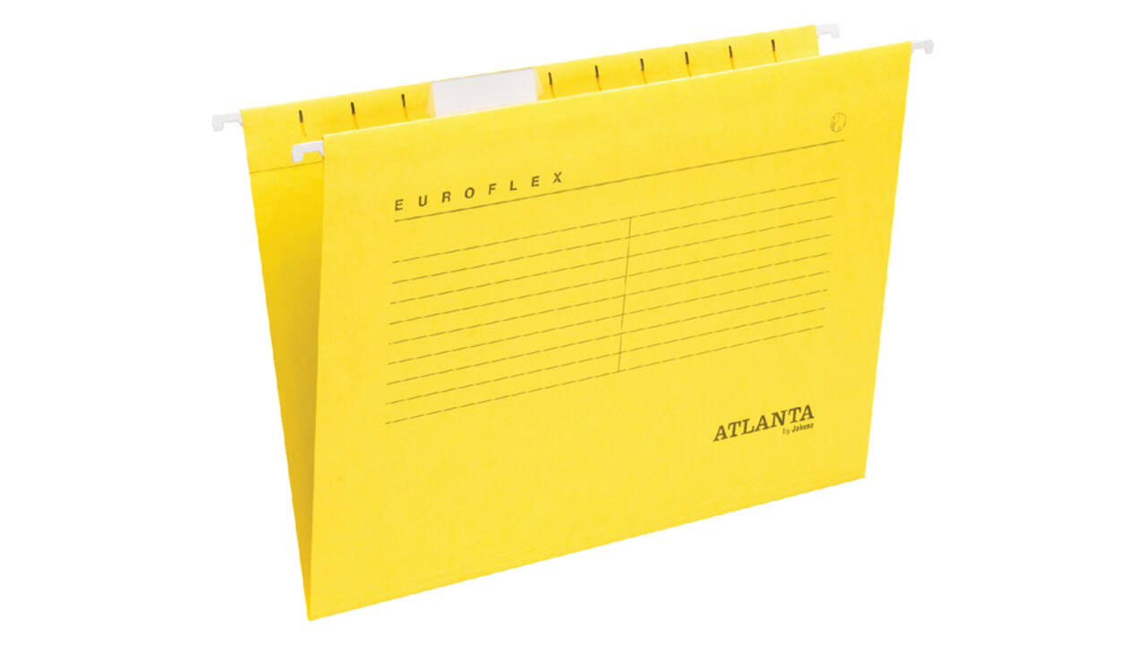 Hangmap Djois Euroflex recycled A4 V-bodem geel