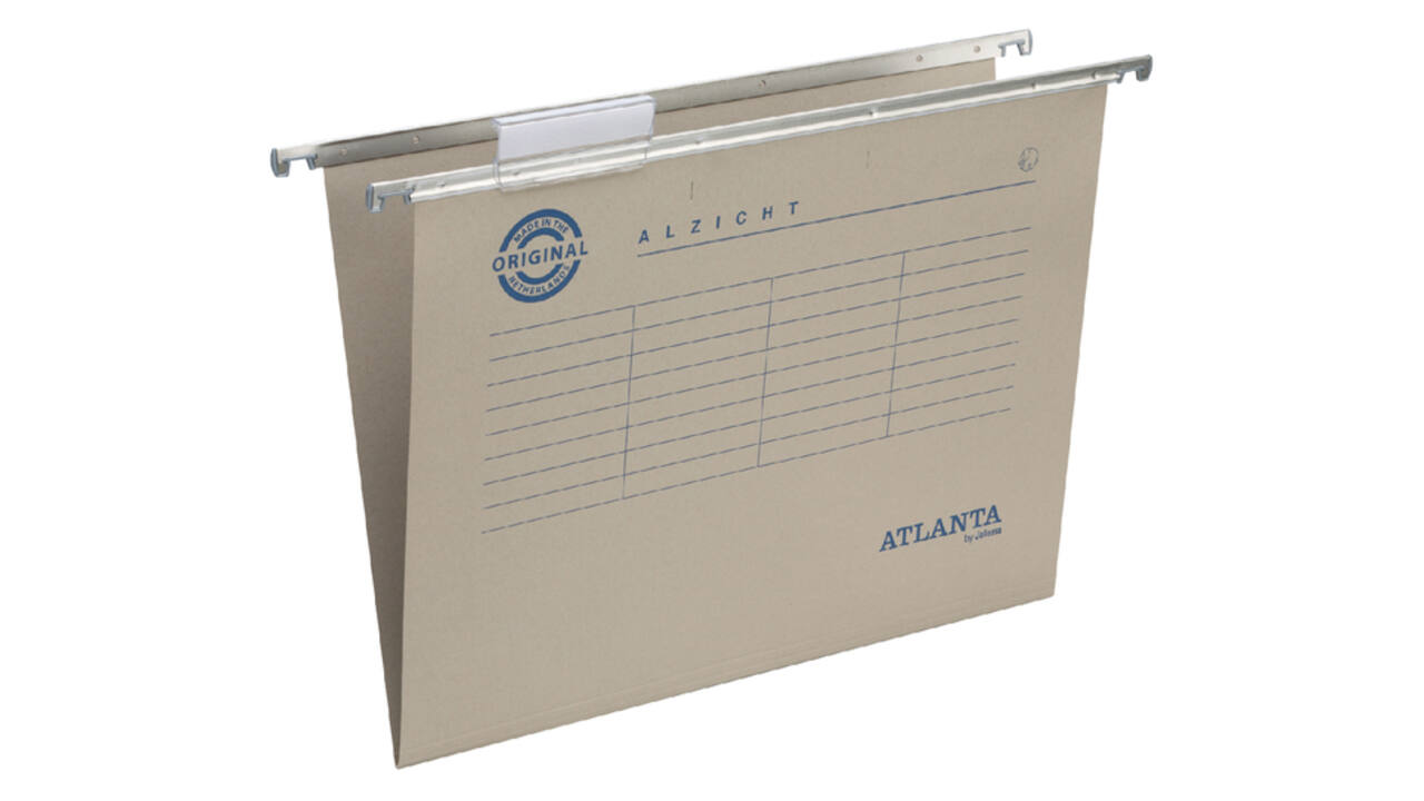 Hangmap Djois Alzicht frontaal A4  recycled V-bodem 312x235mm grijs