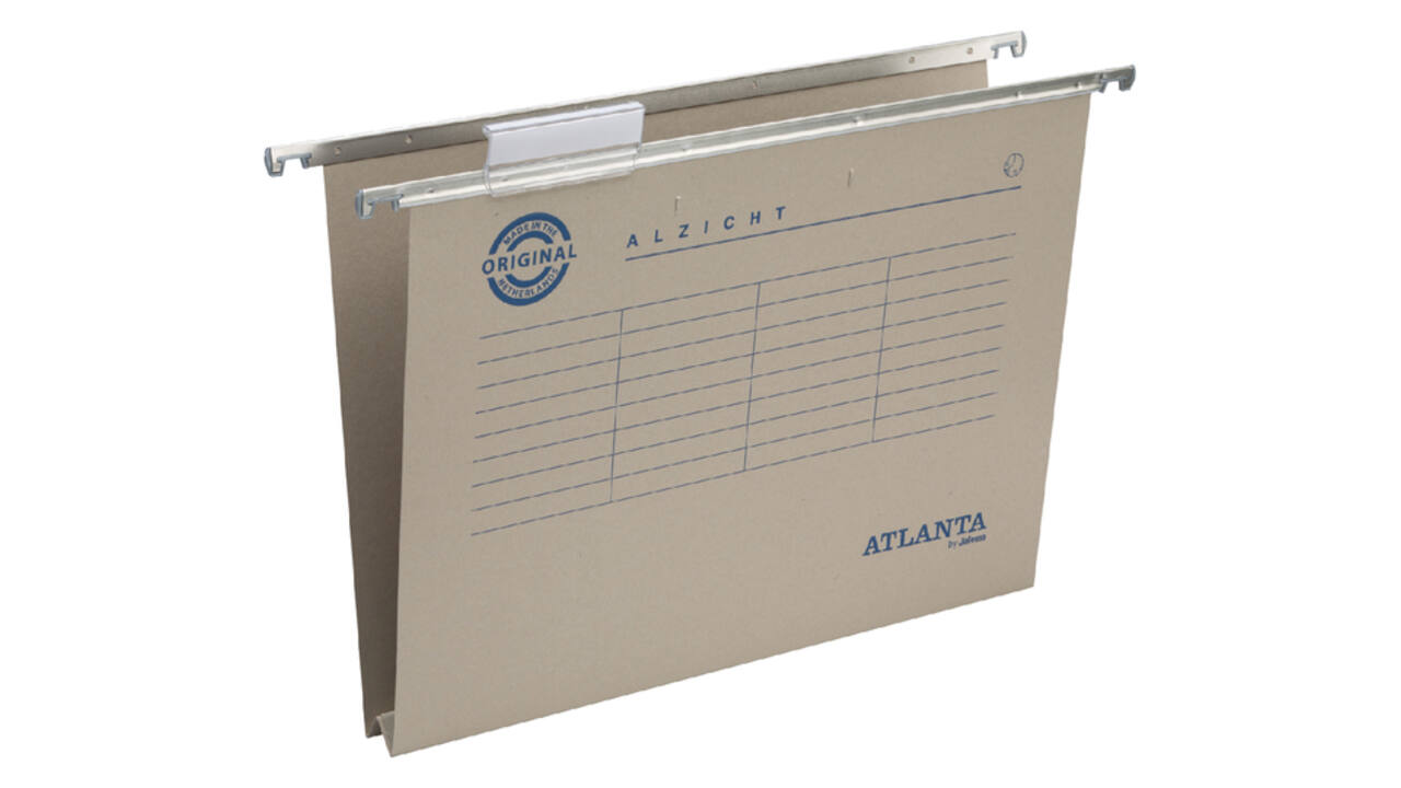 Hangmap Djois Alzicht A4 frontaal recycled U-bodem 30mm grijs