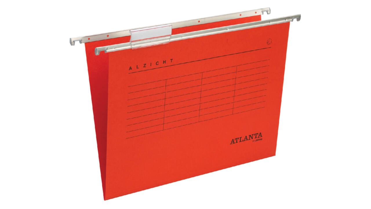 Hangmap Djois Alzicht folio frontaal recycled V-bodem rood
